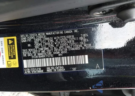 2013 Lexus Rx 350 z USA, uszkodzony, nr VIN 2T2ZK1BA8DC112792